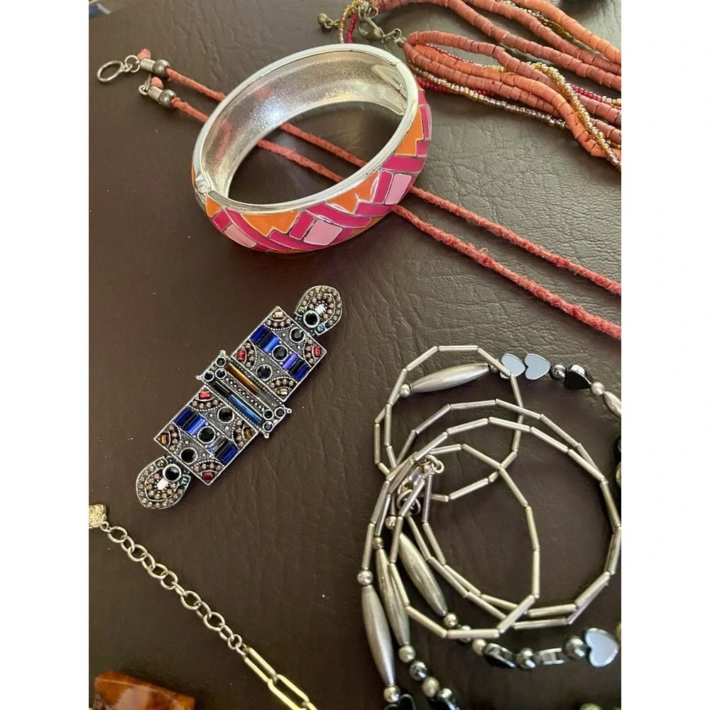 Vintage To Modern Boho Brooch Fish Pendant Necklace Bracelet Bangle Ring Lot